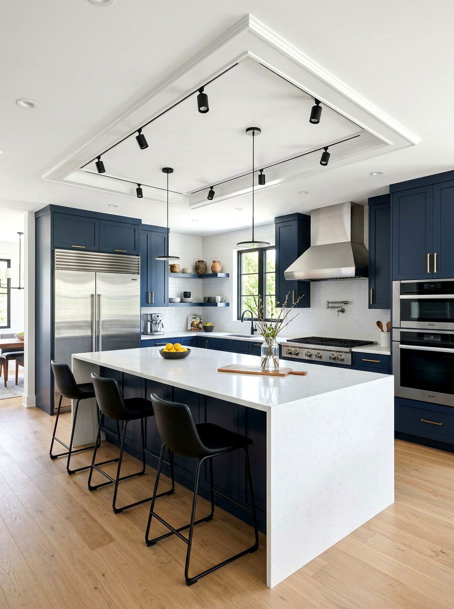 Modern Kitchen Tray Ceiling - 30 tray ceiling ideas