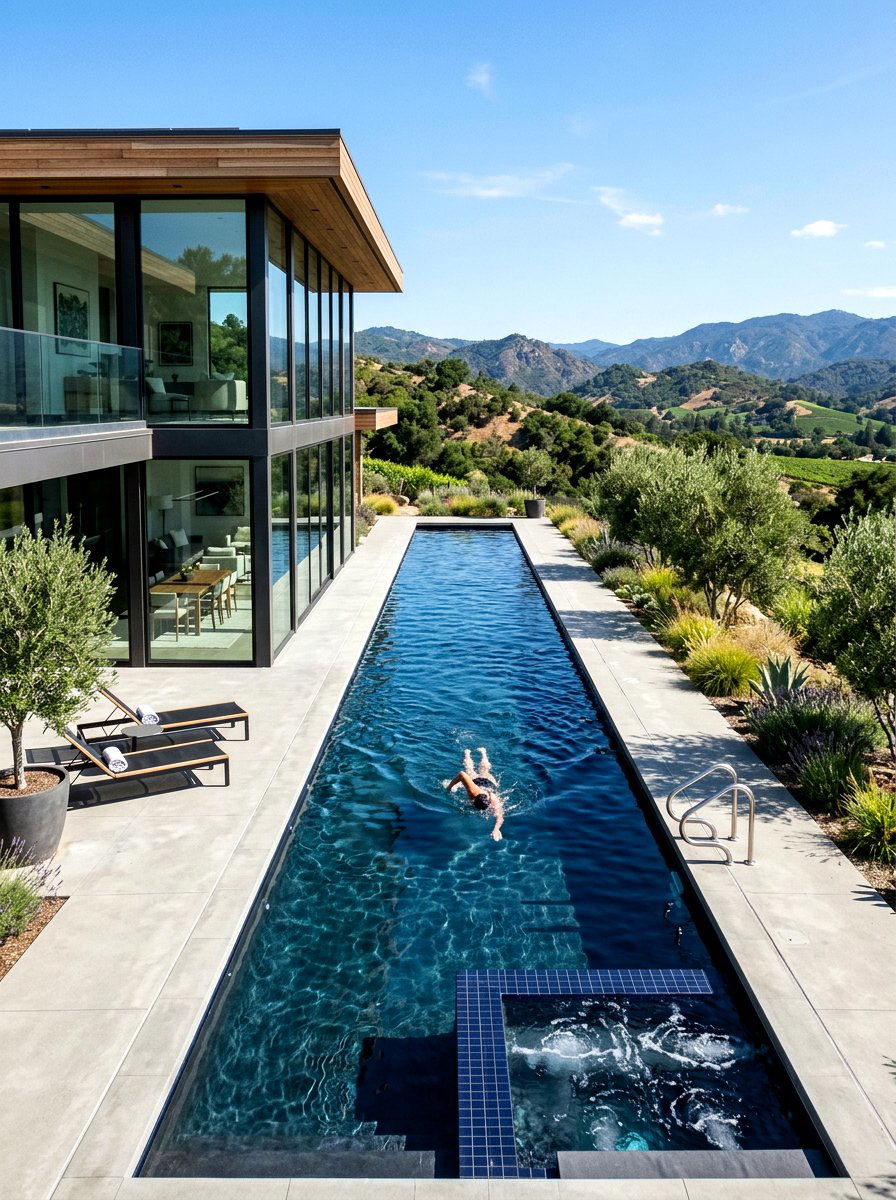 Modern Lap Pool - 30 luxury pool ideas