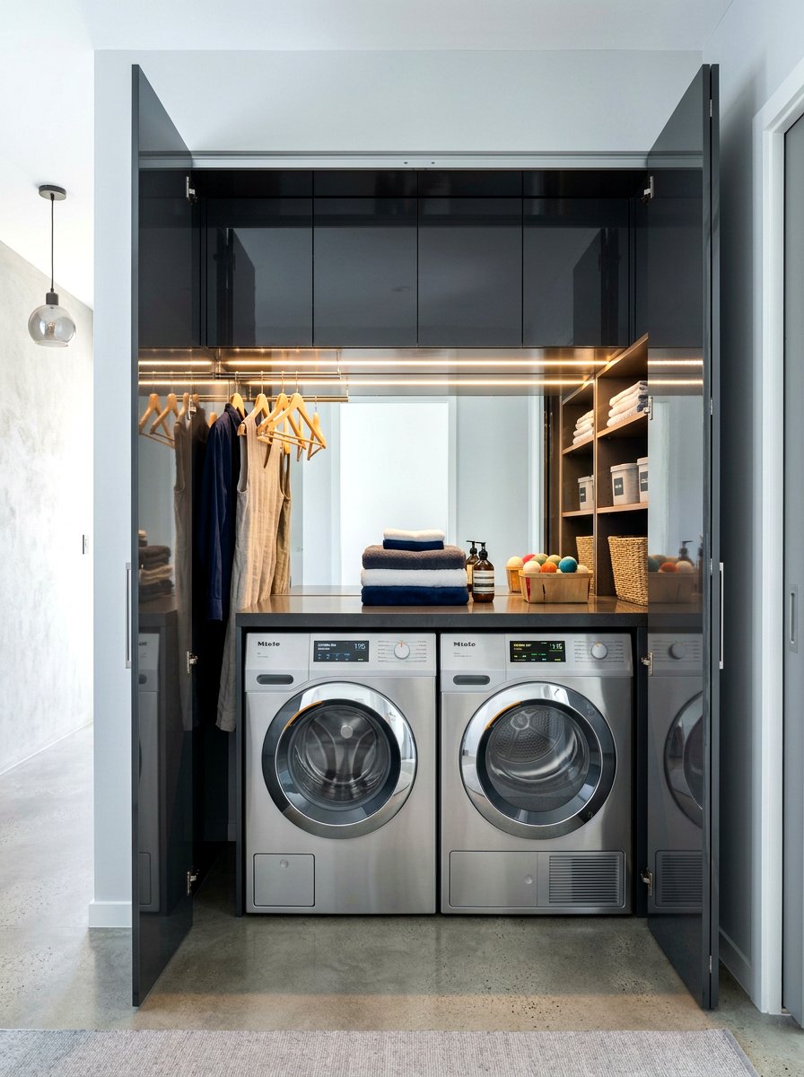 Modern Laundry Closet - 30 laundry nook ideas