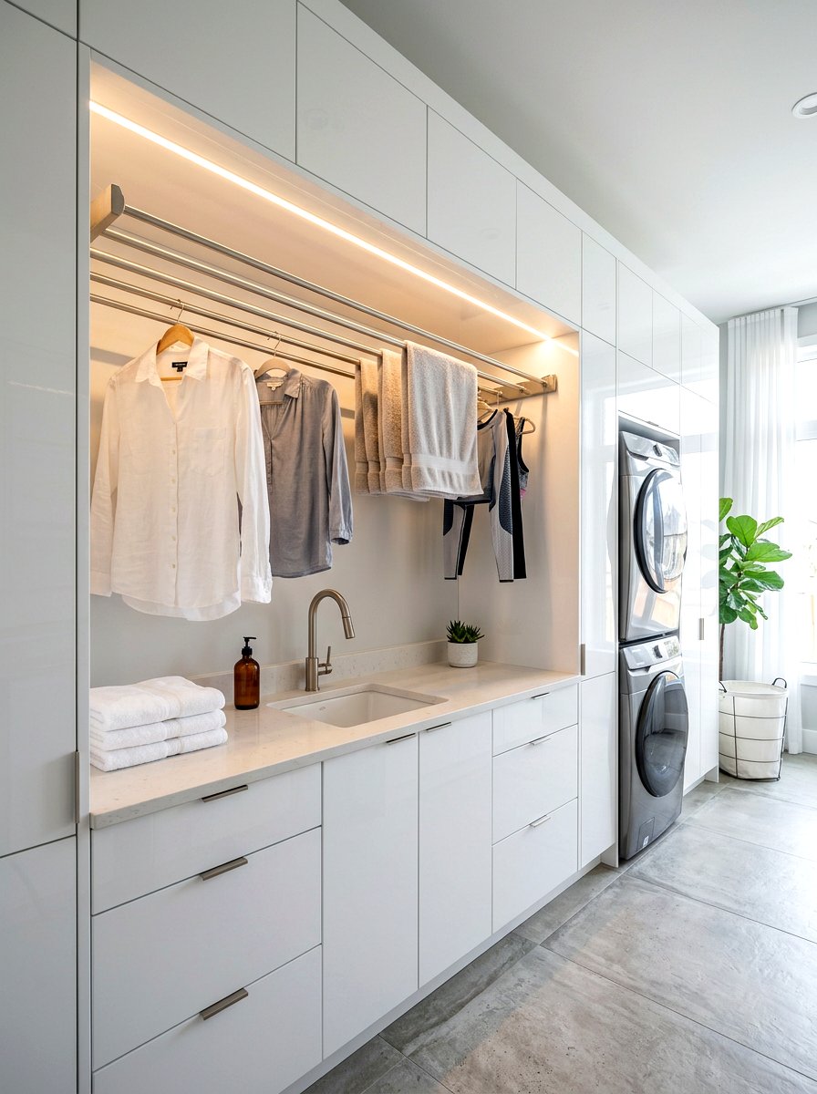 Modern Laundry Drying Rack - 30 laundry room drying rack ideas