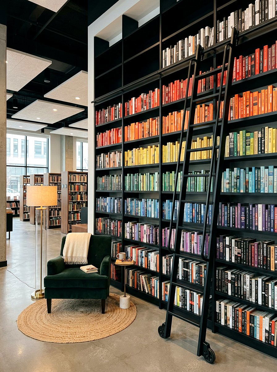 Modern Library Shelves - 30 open shelving decor ideas