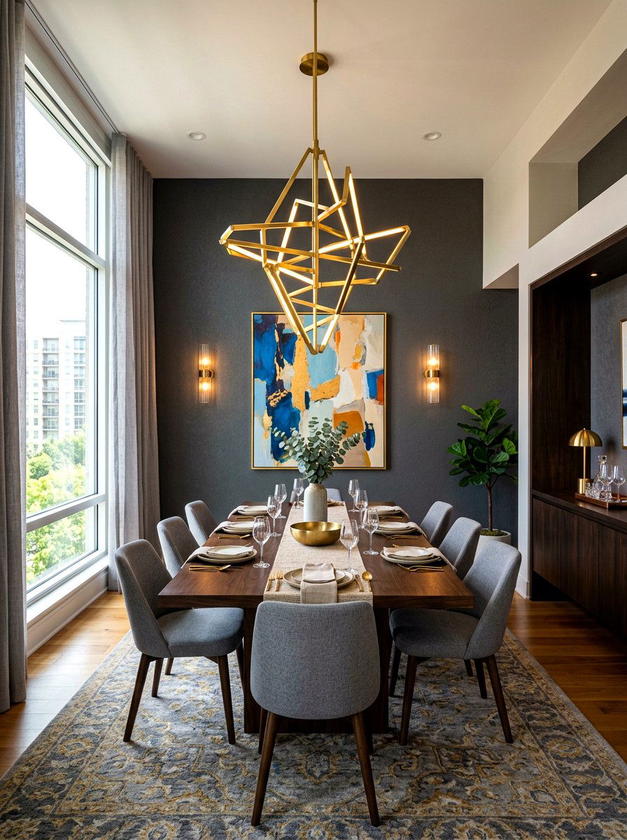 Modern Lighting Dining Room - 30 apartment dining room ideas
