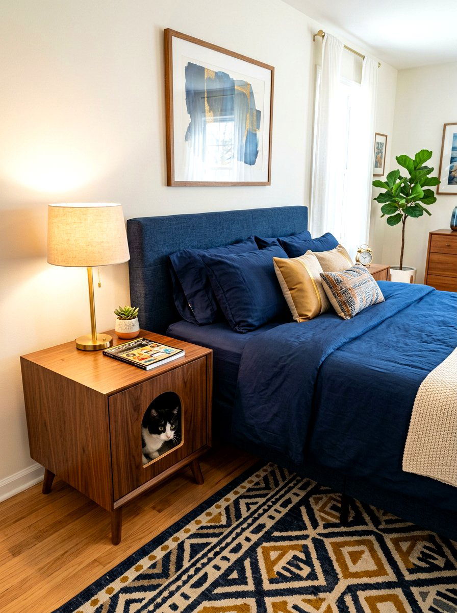 Modern Litter Box End Table - 30 litter box enclosure ideas