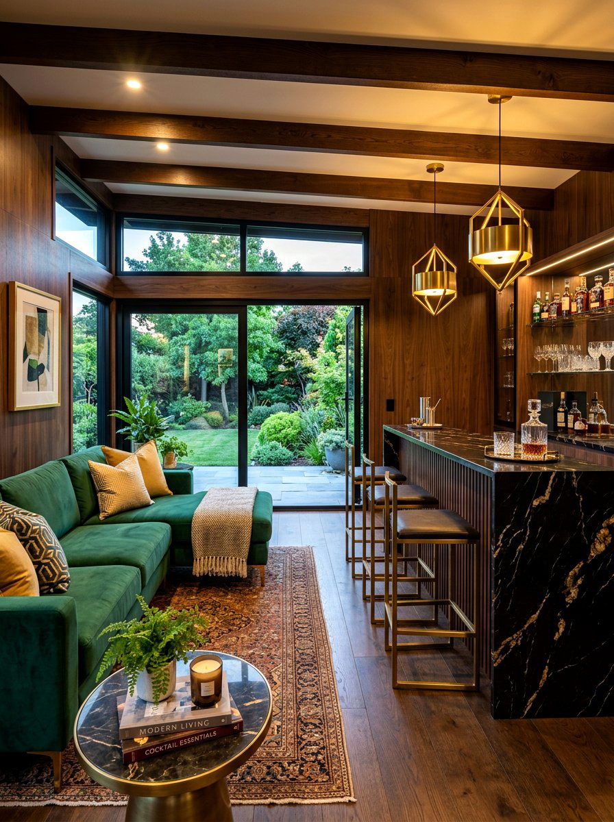 Modern Lounge Shed - 30 backyard retreat shed ideas