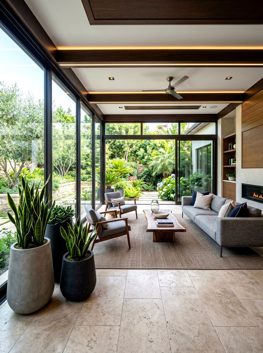 Modern Luxury Enclosed Patio - 30 enclosed patio garden ideas