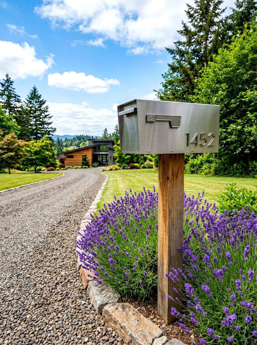Modern Mailbox - 30 curb appeal ideas