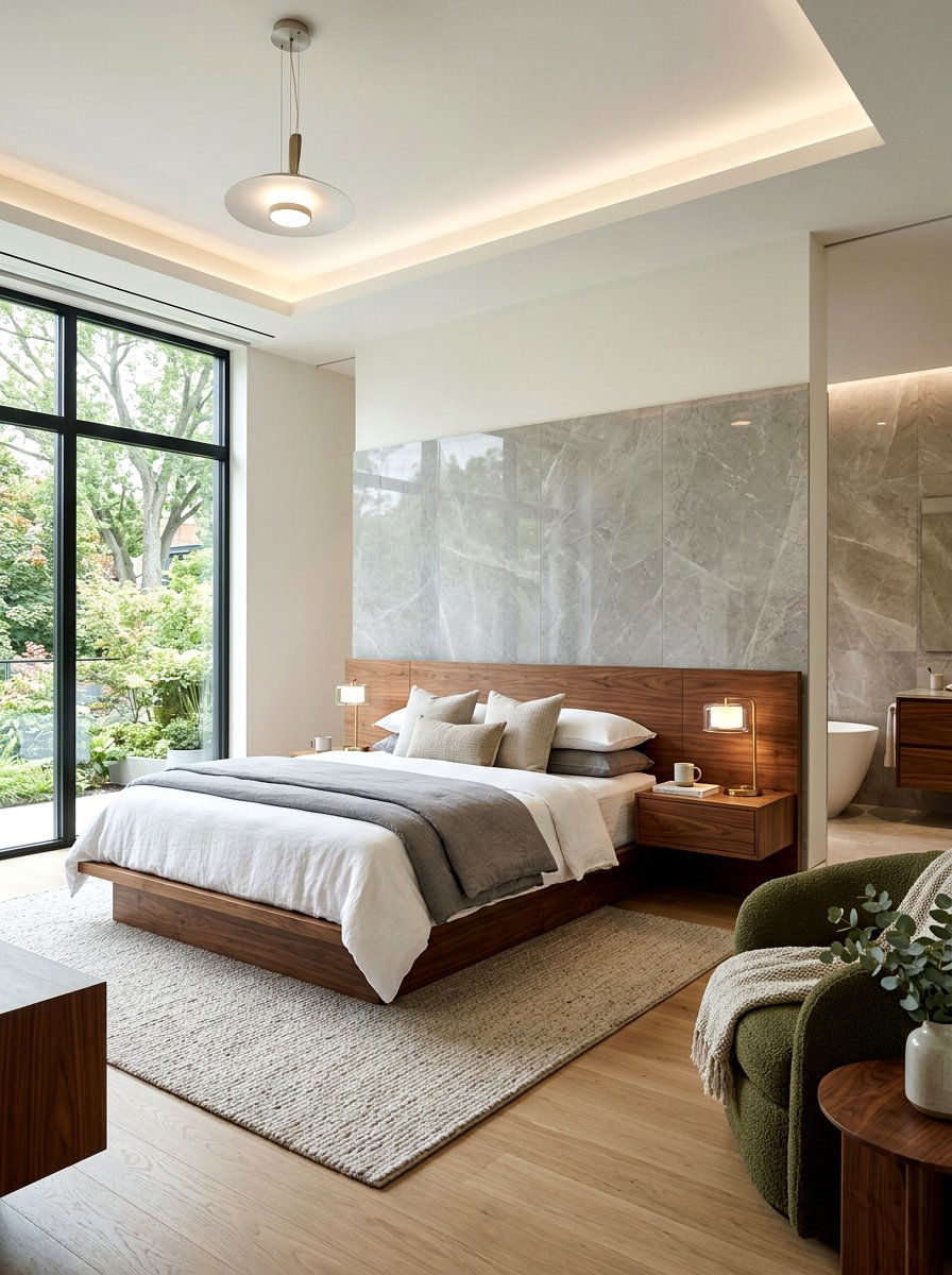Modern Master Suite - 30 romantic hotel bedroom ideas
