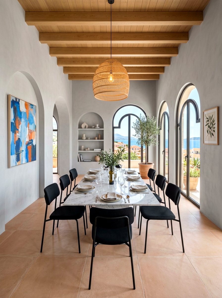 Modern Mediterranean dining room - 30 Mediterranean dining room ideas