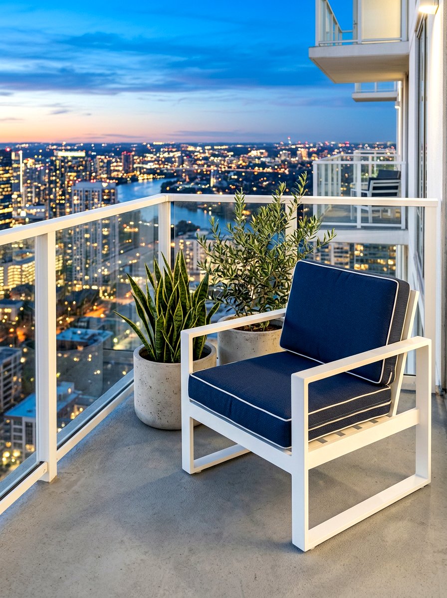 Modern Metal Balcony Chair - 30 balcony lounge chair ideas