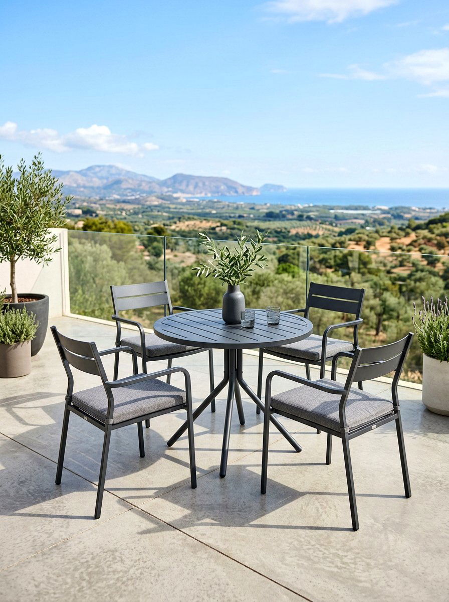 Modern Metal Bistro Furniture - 30 bistro patio ideas