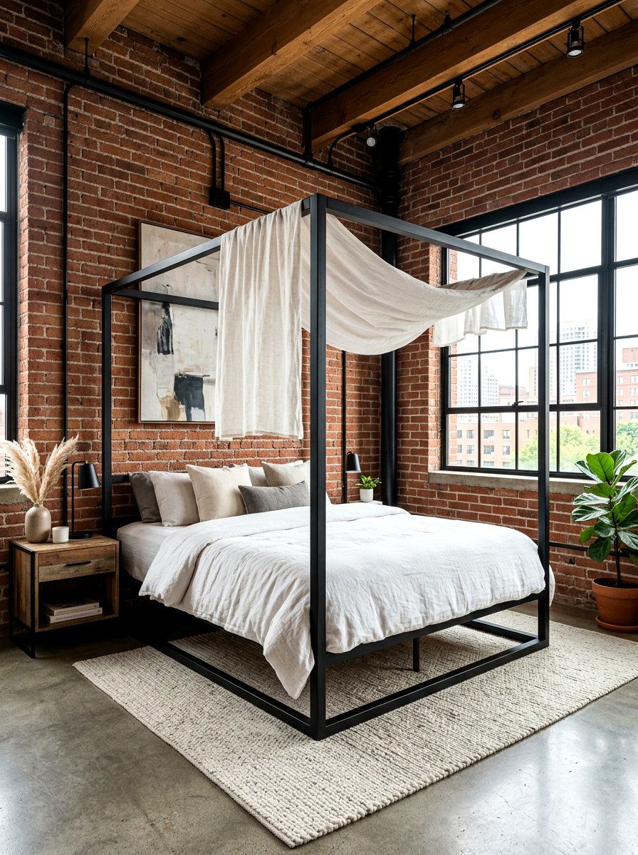 Modern Metal Canopy Bed - 30 canopy drape bed ideas