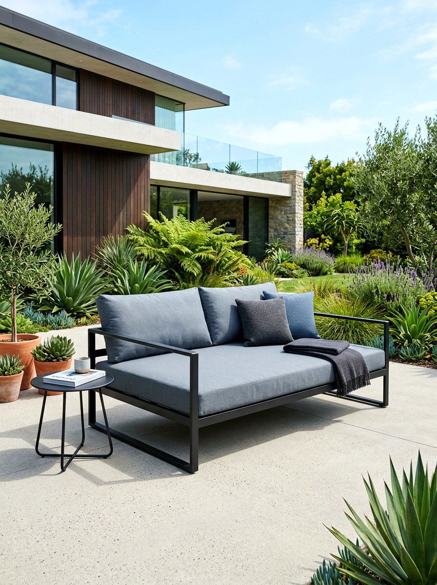 Modern Metal Daybed - 30 porch daybed ideas