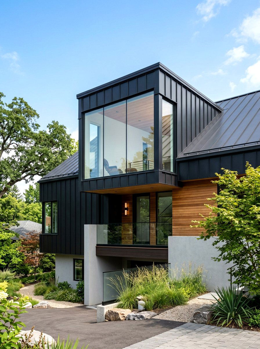 Modern Metal Dormer - 30 dormer curb appeal ideas