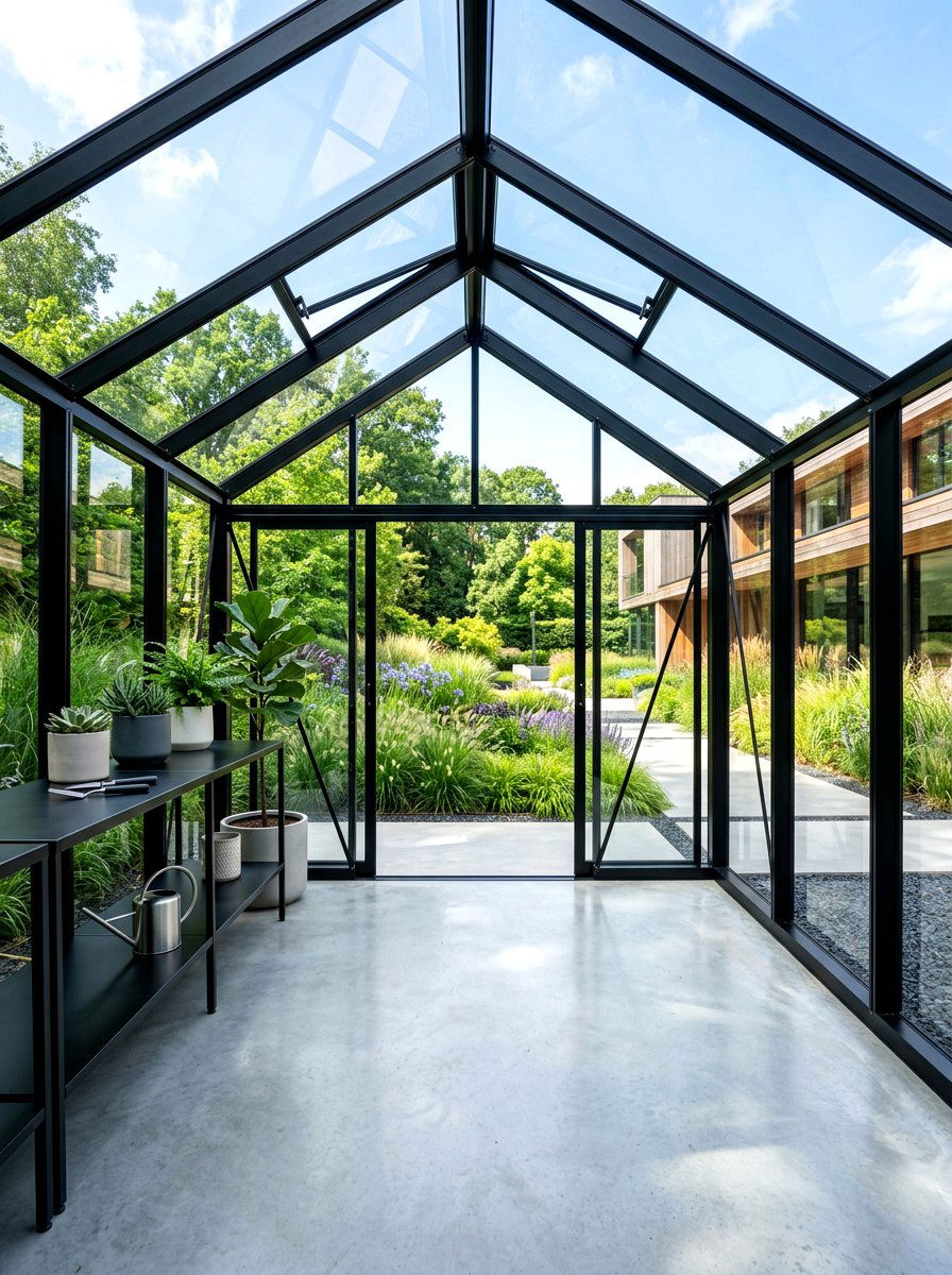 Modern Metal Greenhouse - 30 greenhouse ideas
