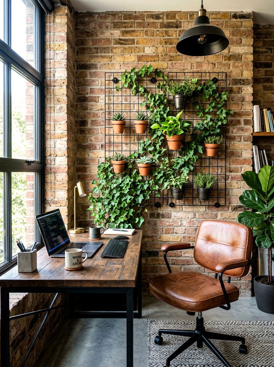 Modern Metal Grid Planter - 30 living wall ideas