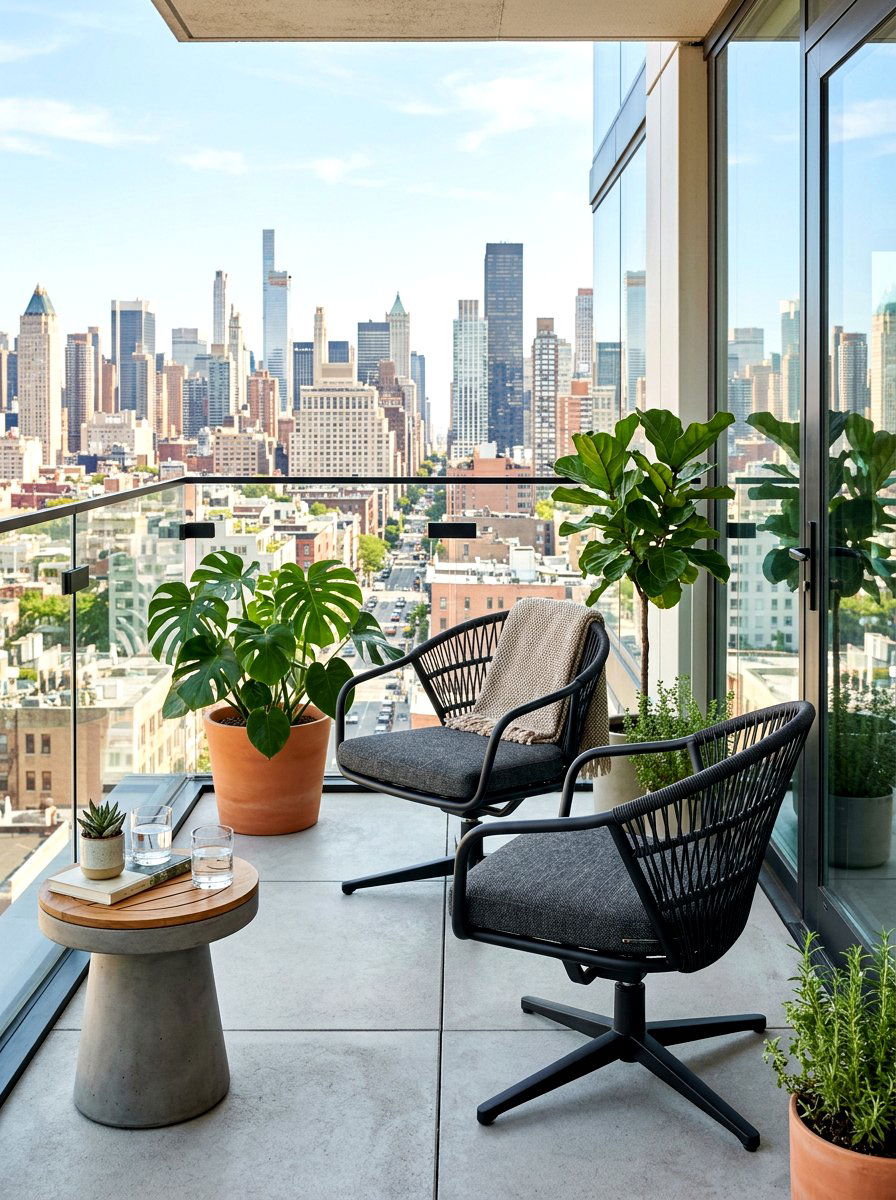 Modern Metal Swivel Chair - 30 sculptural outdoor furniture ideas