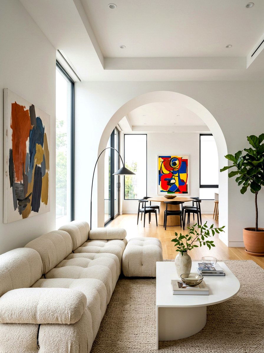 Modern Minimalist Arch - 30 interior arch ideas