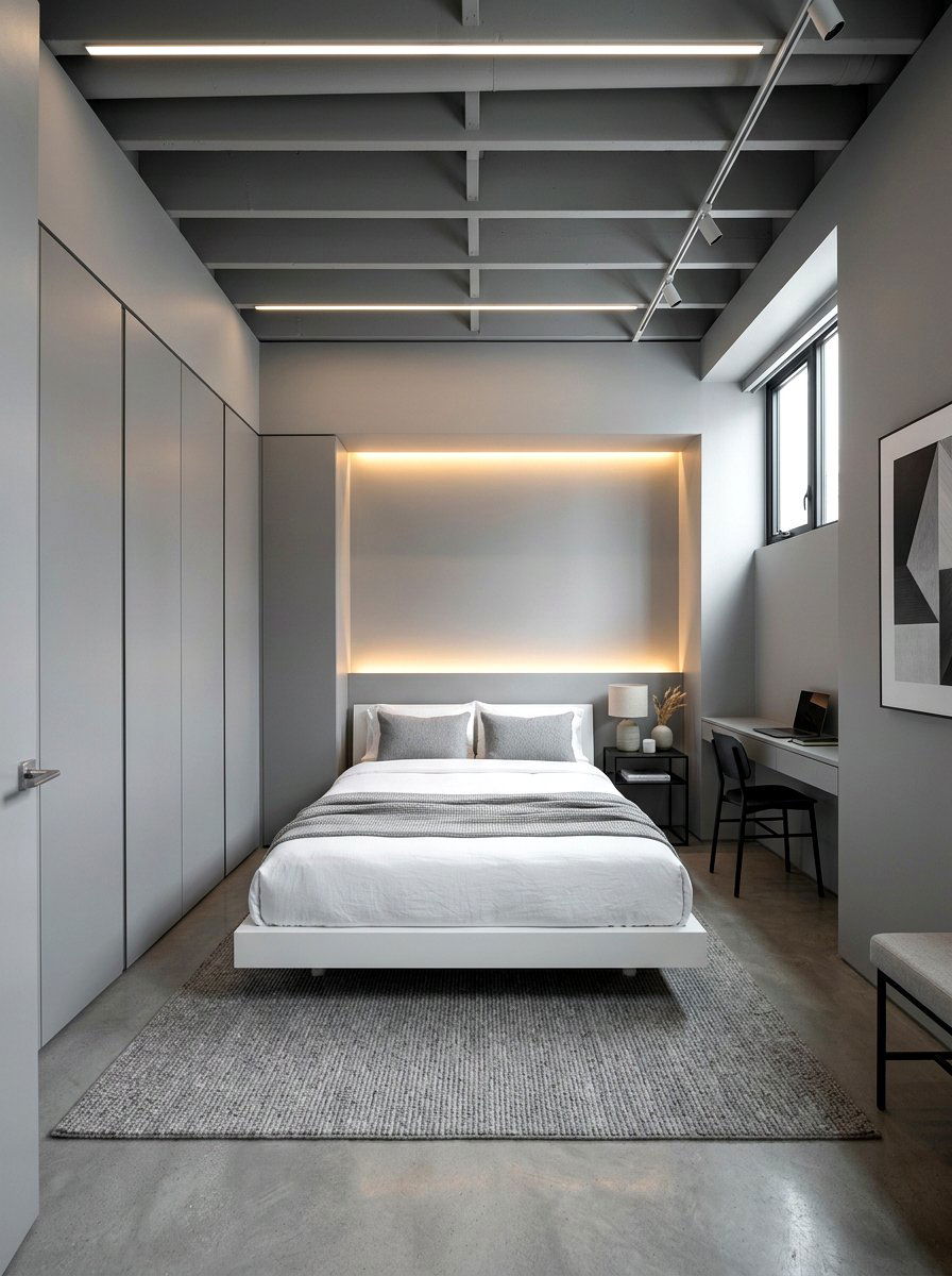 Modern Minimalist Basement Bedroom - 30 basement bedroom ideas