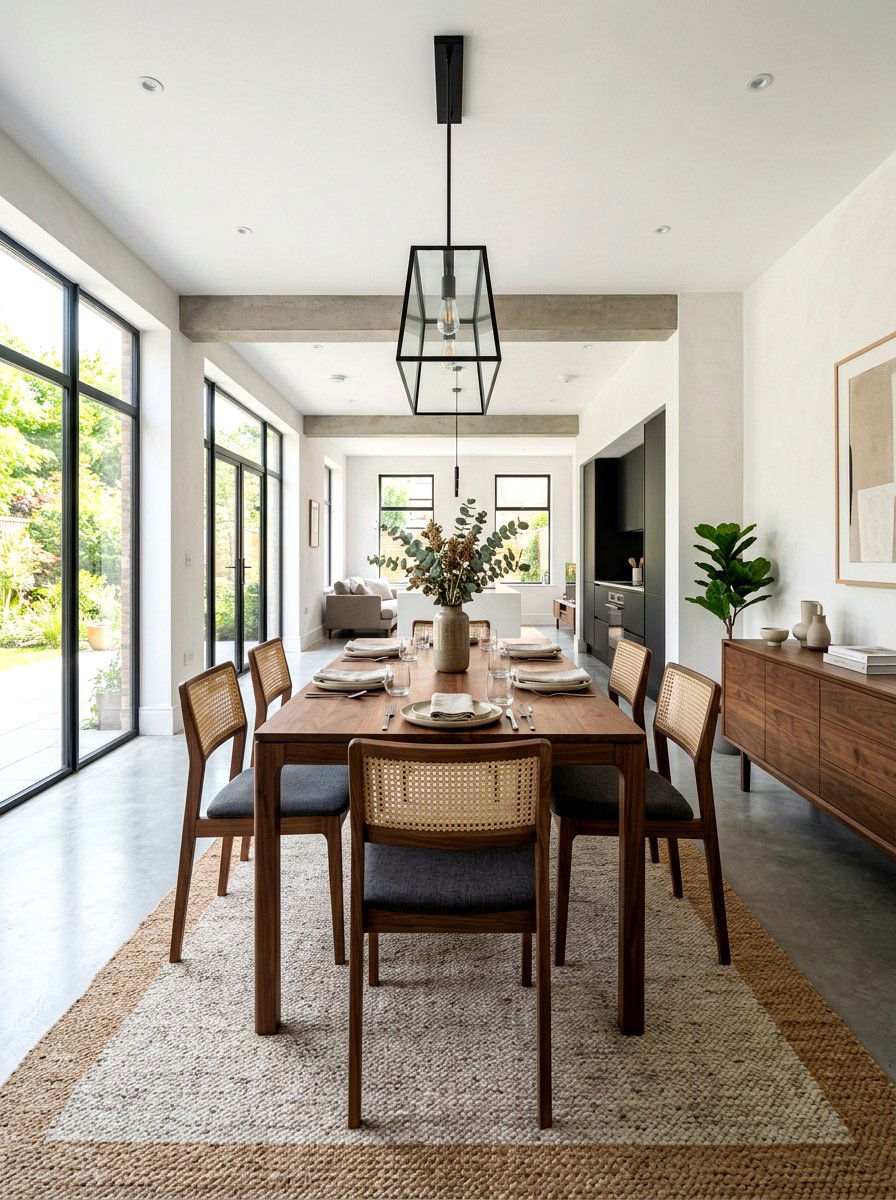 Modern Minimalist Brown Dining Room - 30 brown dining room decor ideas