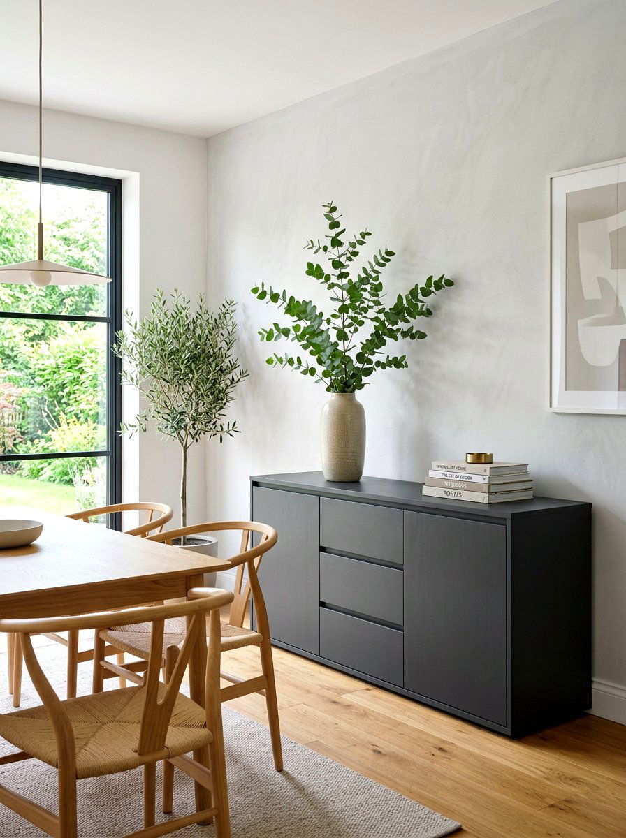 Modern Minimalist Buffet - 30 buffet table styling ideas