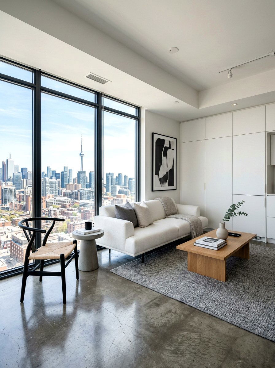 Modern Minimalist Condo Living - 30 condo living room ideas