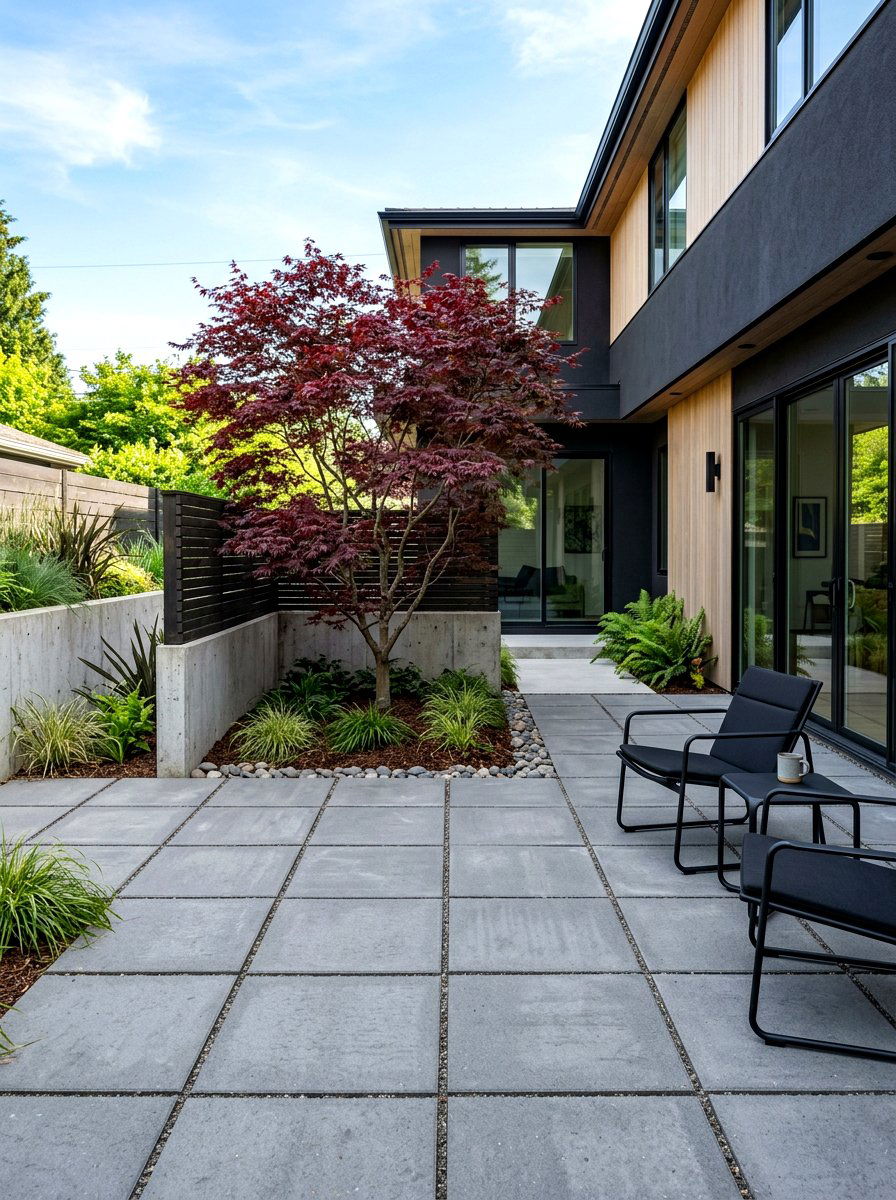 Modern Minimalist Courtyard - 30 patio garden ideas