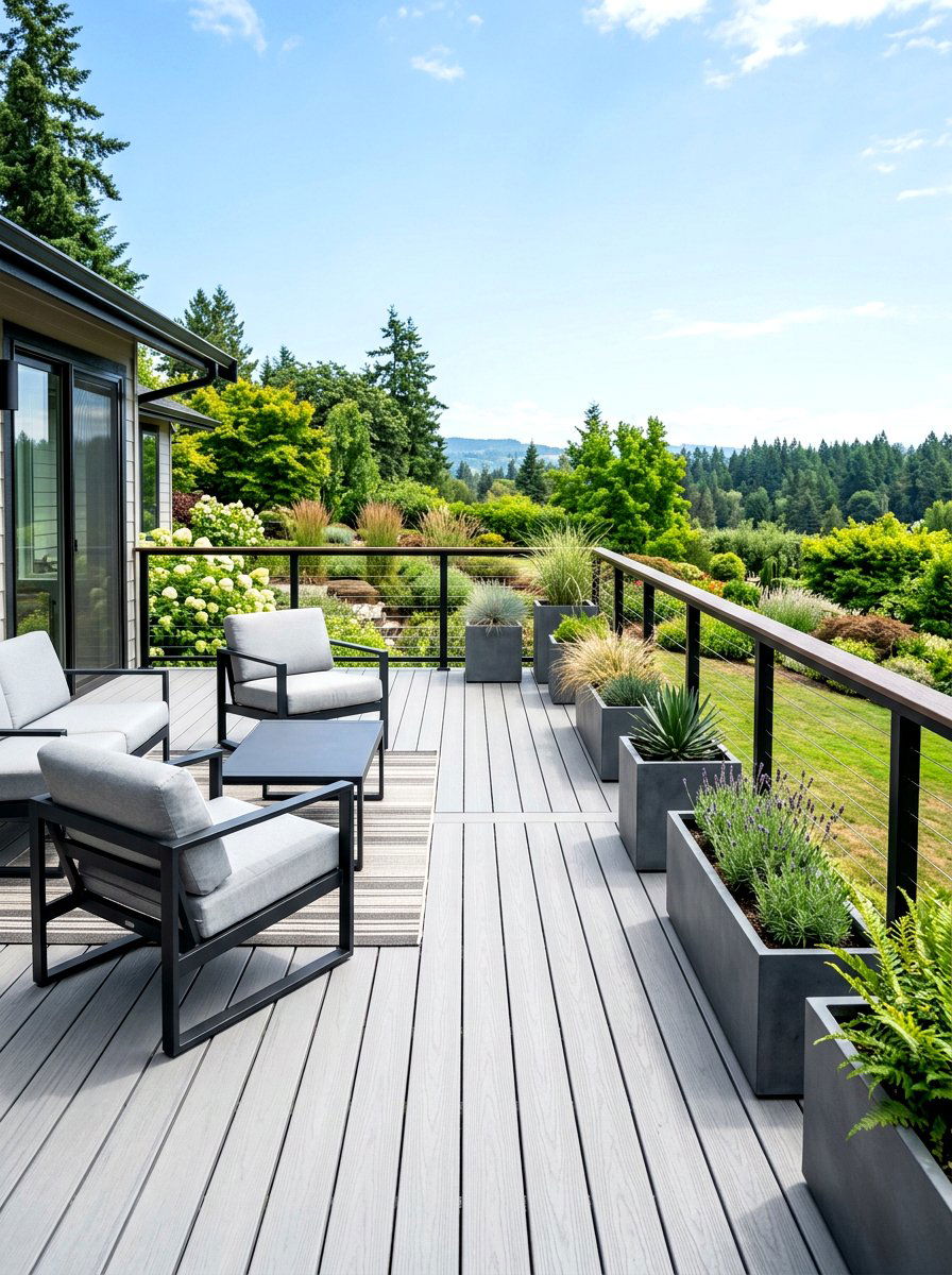 Modern Minimalist Deck - 30 deck decorating ideas