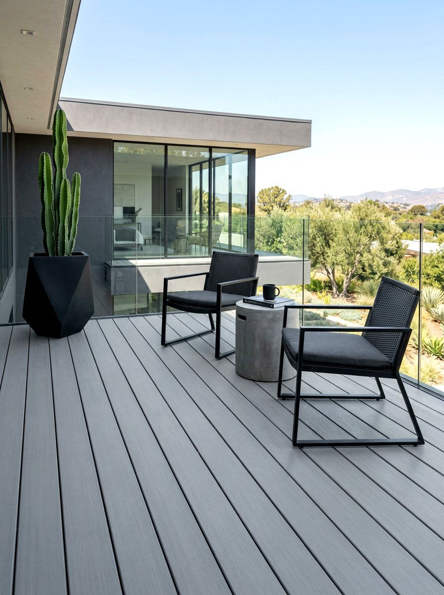 Modern Minimalist Deck - 30 backyard deck ideas