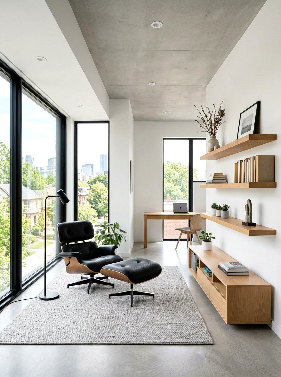 Modern Minimalist Den - 30 reading den ideas