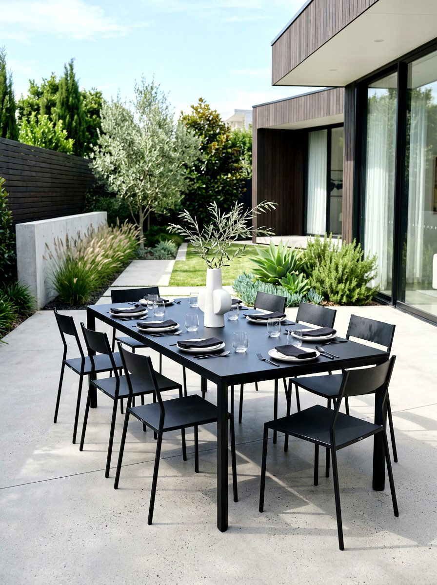 Modern Minimalist Dining - 30 patio brunch setup ideas