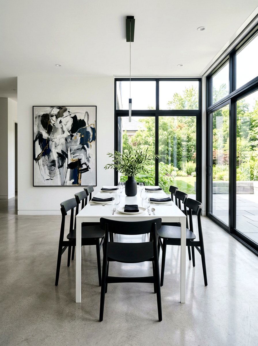 Modern Minimalist Dining Room - 30 dinner party hosting room ideas