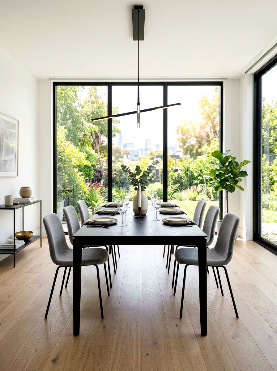 Modern Minimalist Dining Room - 30 elegant dining room ideas