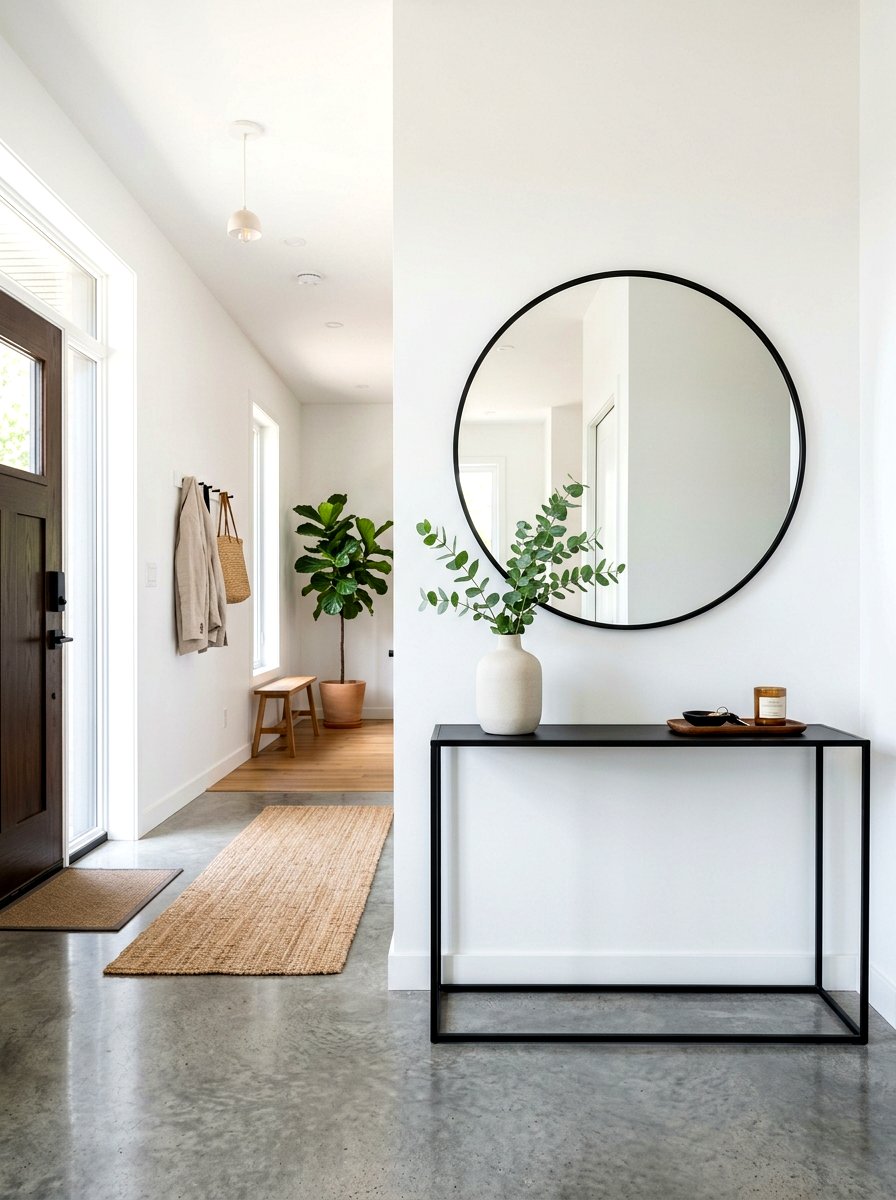 Modern Minimalist Entryway - 30 entry console styling ideas