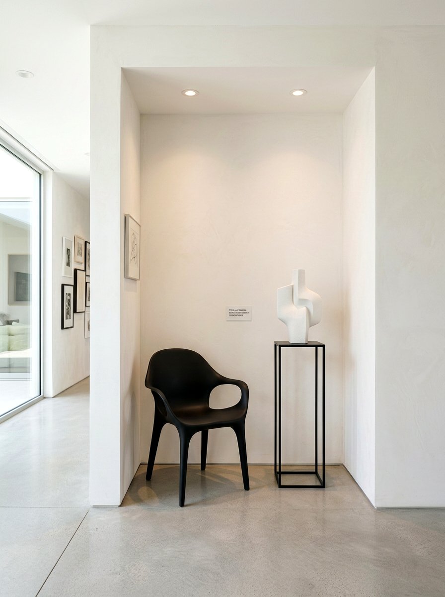Modern Minimalist Foyer Alcove - 30 entry alcove ideas