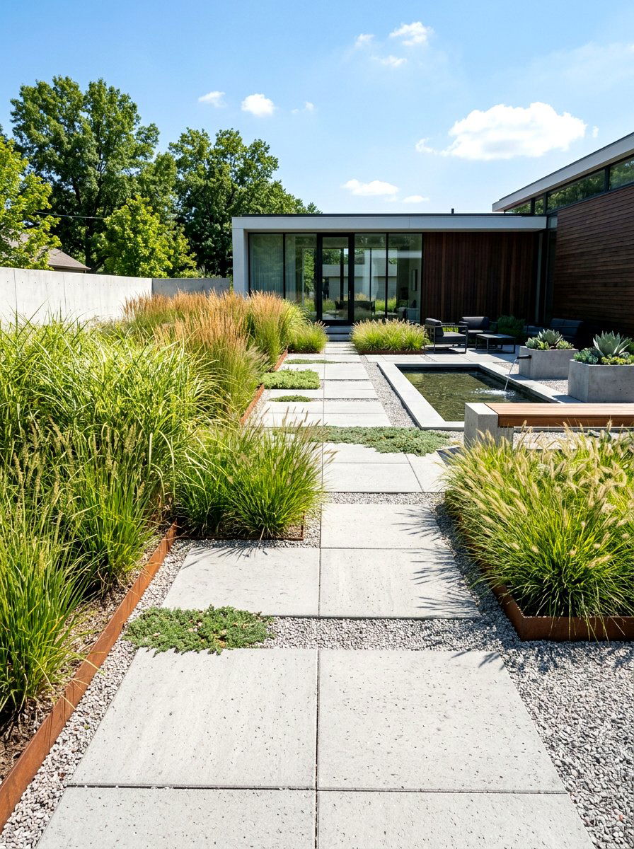 Modern Minimalist Garden - 30 flower garden ideas