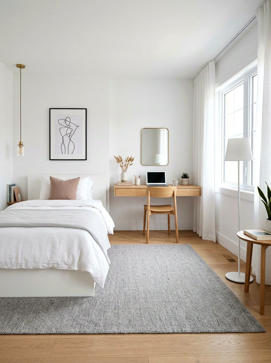 Modern Minimalist Girl Bedroom - 30 girls bedroom decor ideas