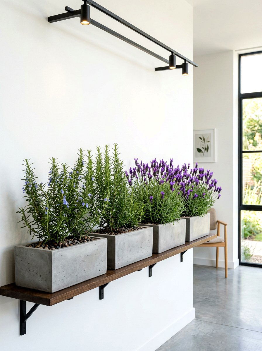 Modern Minimalist Herb Garden - 30 medicinal herb garden ideas