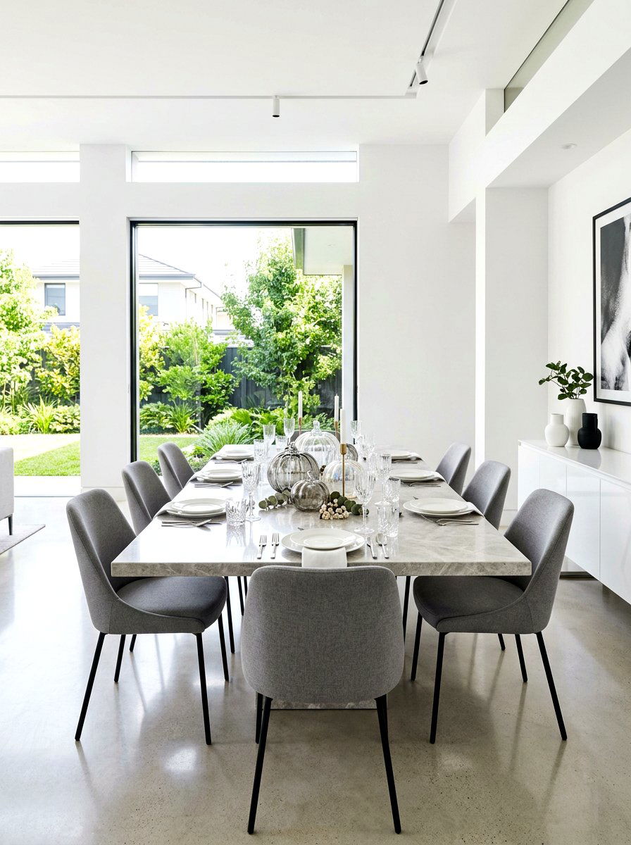 Modern Minimalist Hosting Space - 30 Thanksgiving hosting room ideas
