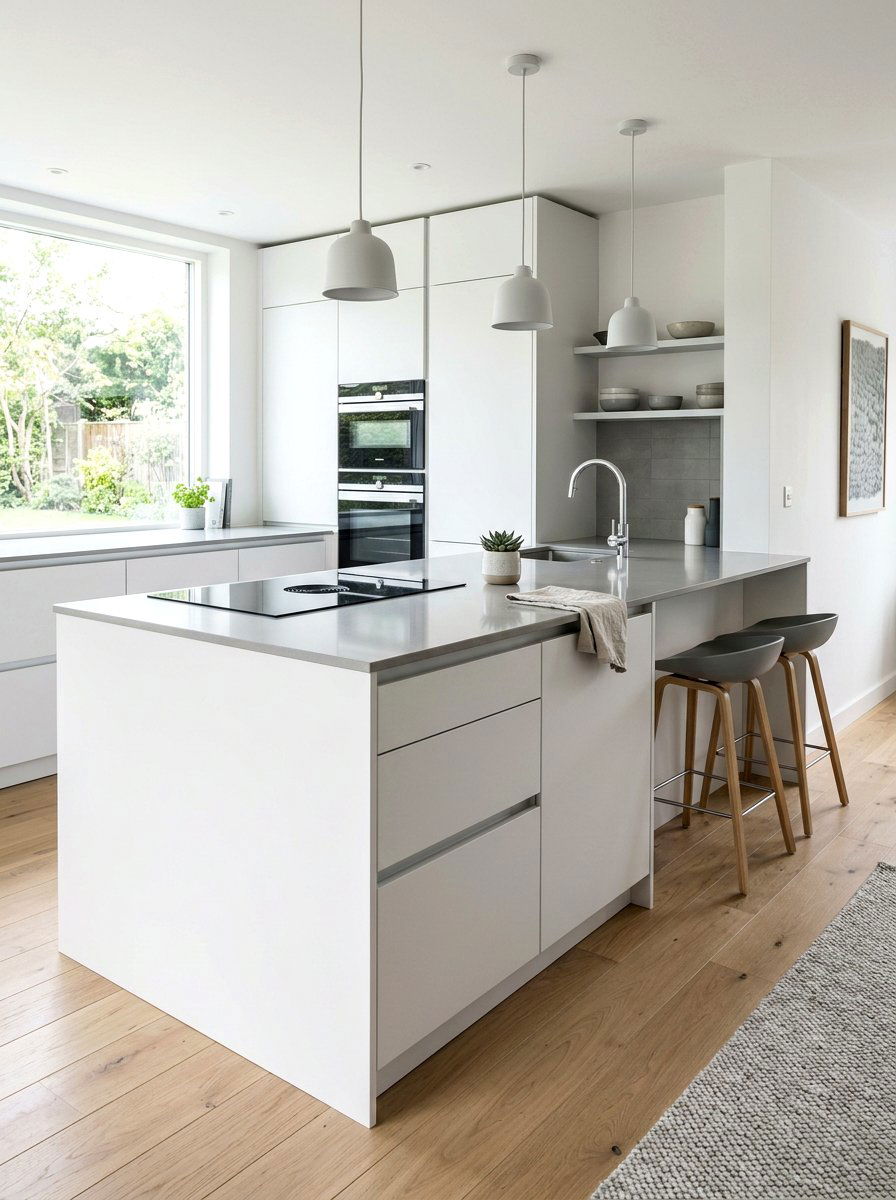 Modern Minimalist Kitchen Peninsula - 30 kitchen peninsula ideas