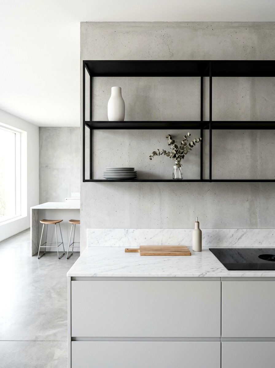 Modern Minimalist Kitchen Shelves - 30 kitchen open shelf styling ideas