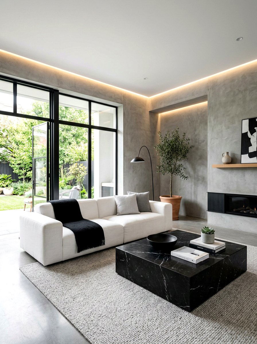 Modern Minimalist Living Room - 30 editorial living room ideas