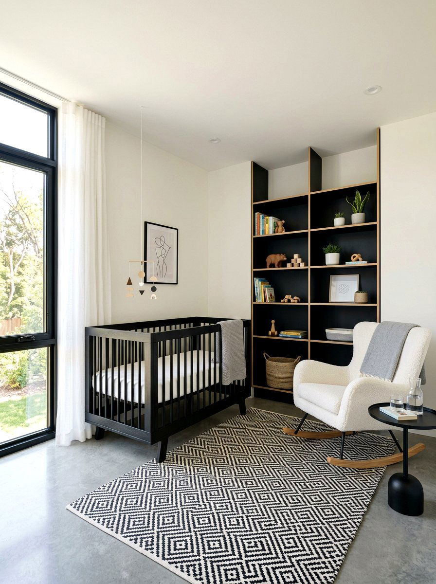 Modern Minimalist Nursery - 30 boutique nursery decor ideas
