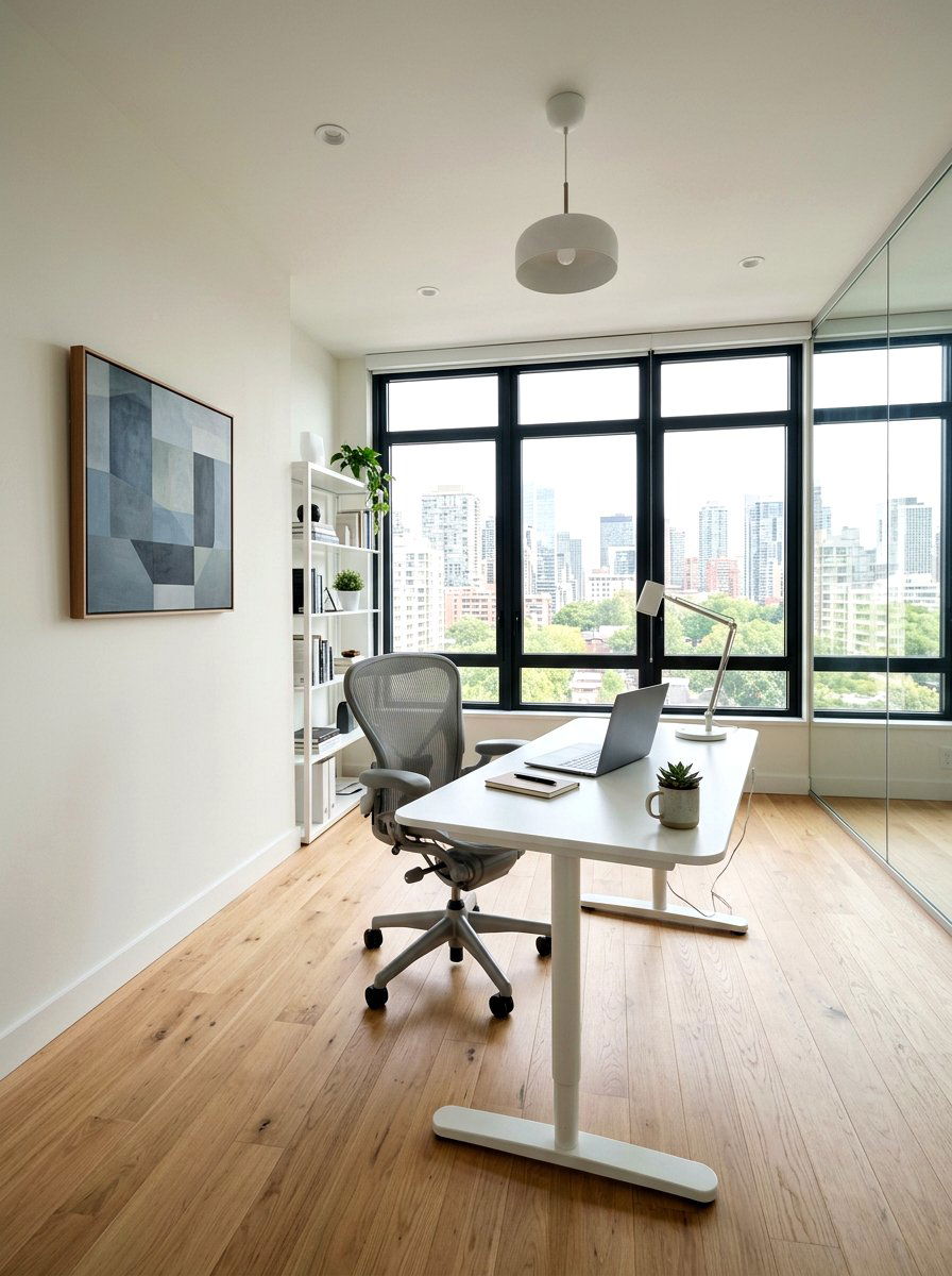 Modern Minimalist Office - 30 private study room ideas