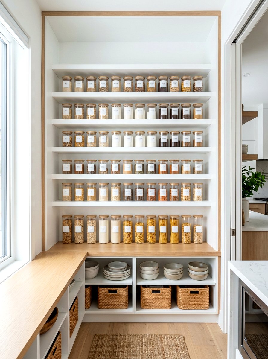 Modern Minimalist Pantry - 30 refill station pantry ideas