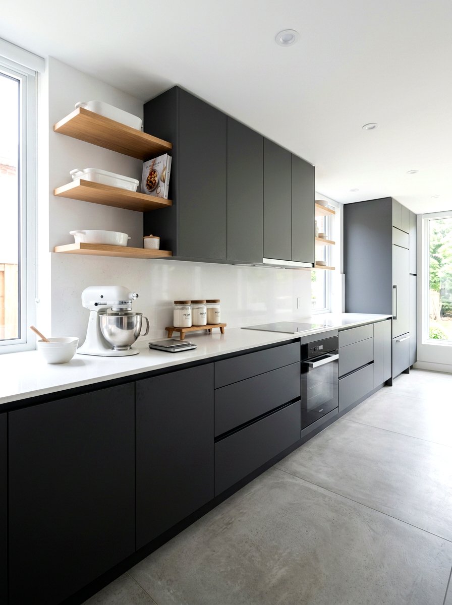 Modern Minimalist Pastry Zone - 30 pastry corner kitchen ideas