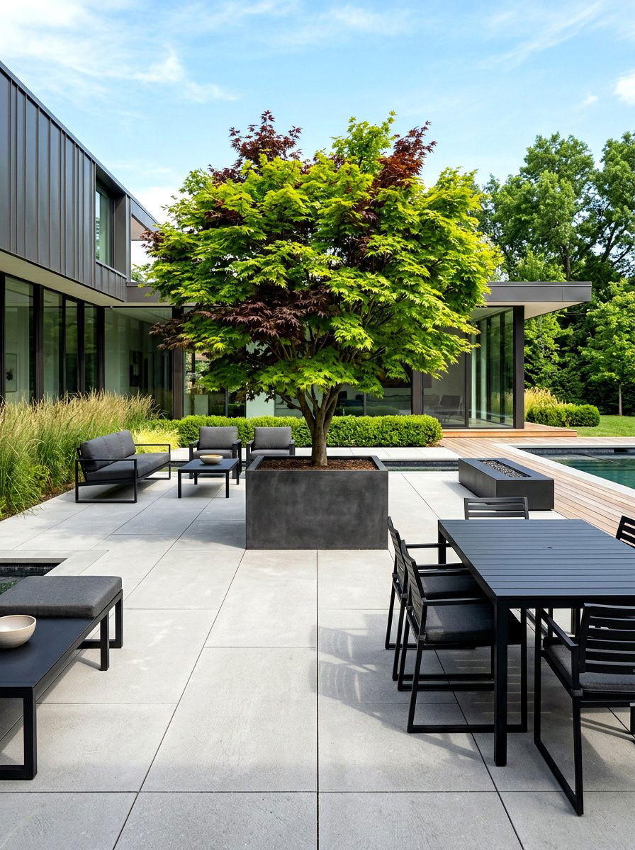 Modern Minimalist Patio Layout - 30 patio decorating ideas