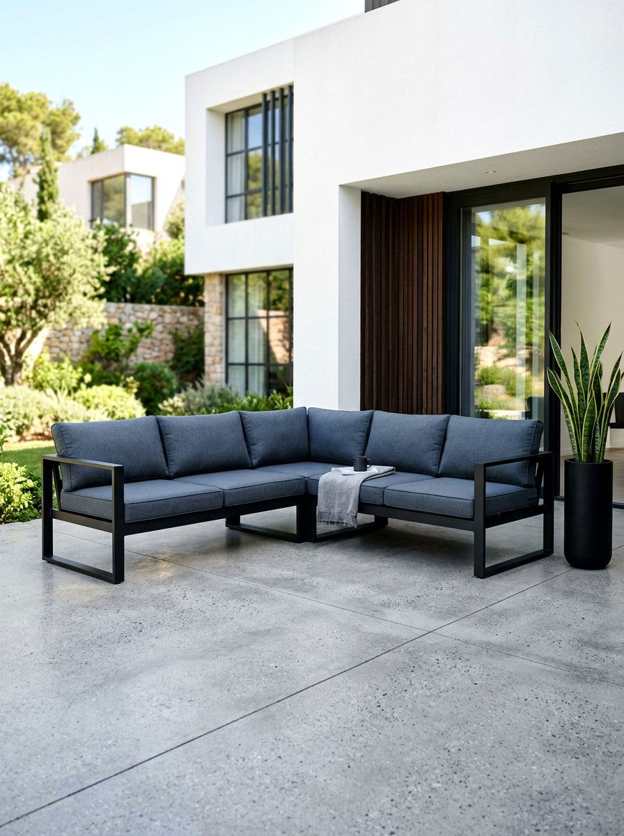 Modern Minimalist Patio Sectional - 30 outdoor sectional layout ideas