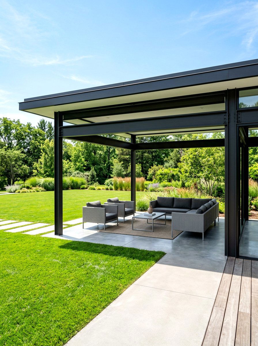 Modern Minimalist Pavilion - 30 outdoor retreat pavilion ideas