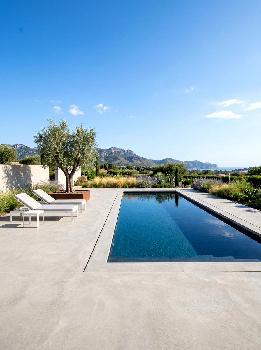 Modern Minimalist Pool Patio - 30 pool patio ideas