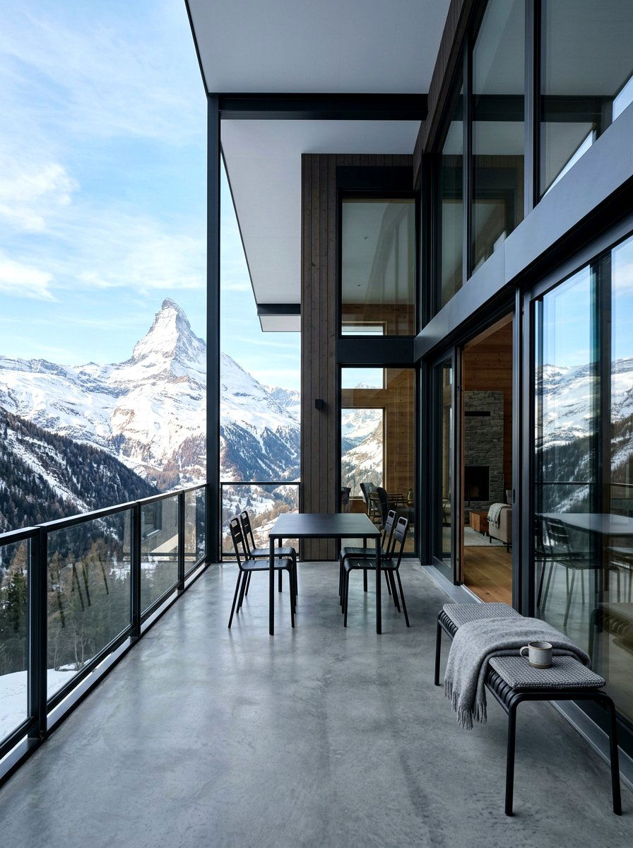 Modern Minimalist Porch - 30 chalet porch ideas
